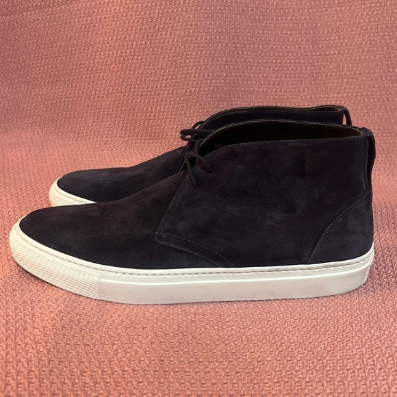 To Boot New York Argento Blue Suede Lace Up Sneakers Size 11.5 Chukka Lace up - Picture 1 of 9